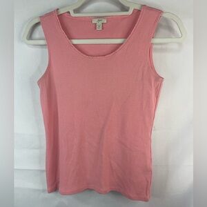 J Jill bubble gum winner tank top. So cute either way lace trim! Size XS